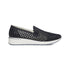 Slip-on nere in similpelle traforata P Eco Friendly, Donna, SKU w013000049, Immagine 0